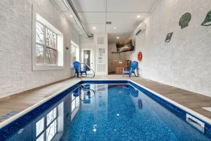 Private indoor heated pool
