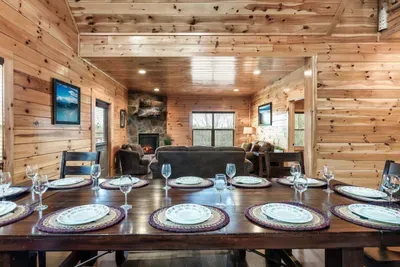 Dining table seats 12