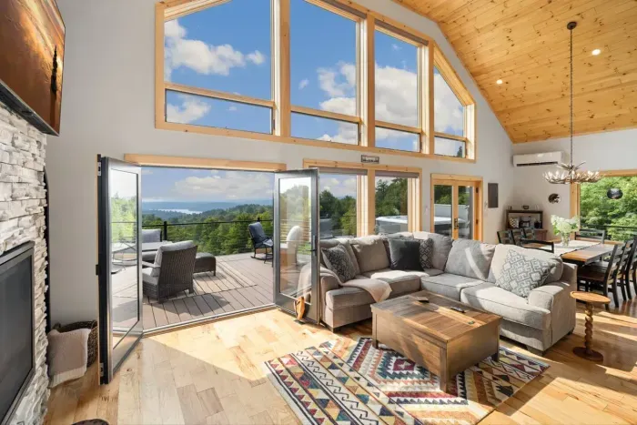 Open concept living room so you never miss a view!