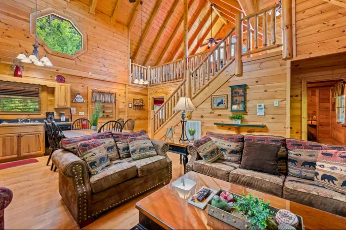 Stairs leading to the loft