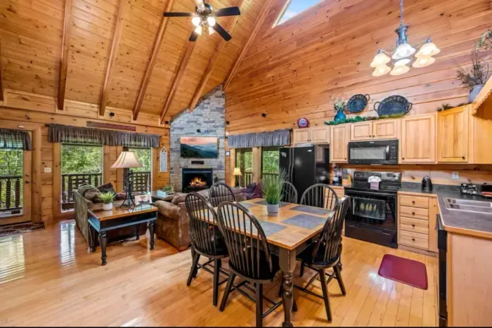 Dining table seats 6