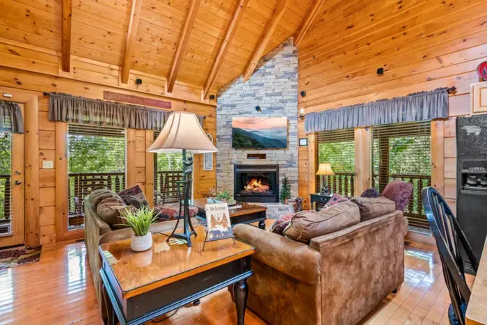 Gas Fireplace I Queen Sleeper sofa