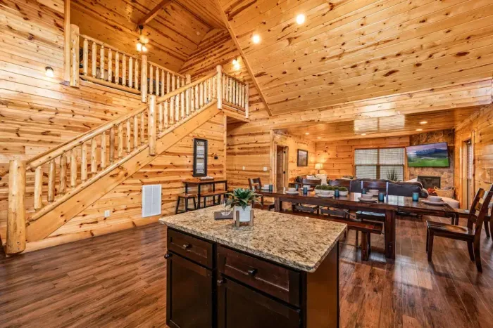 Open concept floor plan