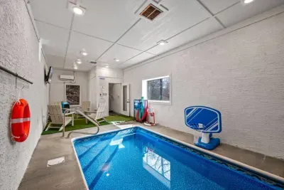Private indoor heated swimming pool