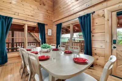 Dining table seats 8