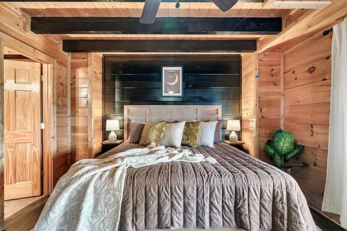 Each room comes equipped with a king size bed