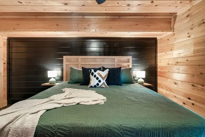 Each room comes equipped with a king size bed