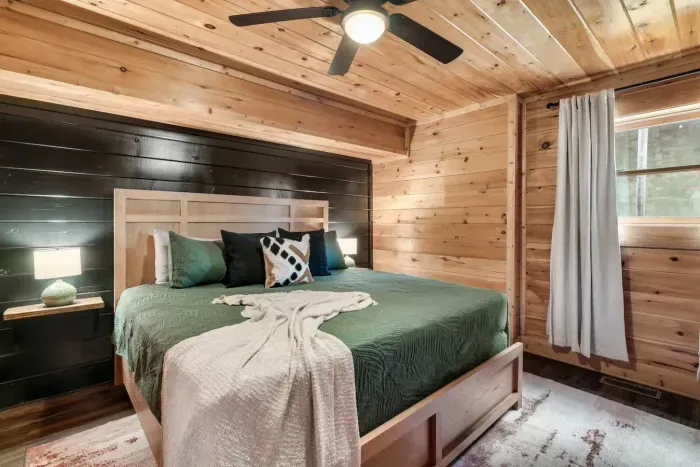 Each room comes equipped with a king size bed