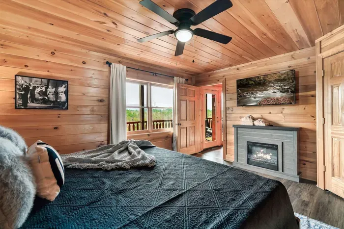 Each room comes equipped with a king size bed