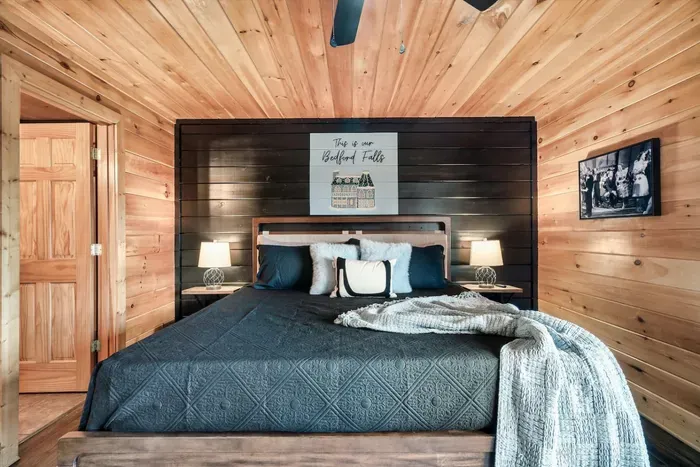 Each room comes equipped with a king size bed