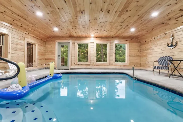 This cabin features a private pool!