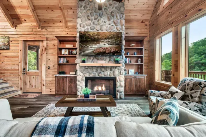 Gas Fireplace I Flat Screen TV I Comfortable couches and recliners!