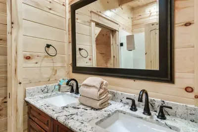 Private bathroom off the bedroom.