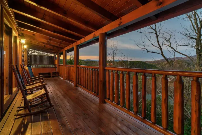 Wrap around deck for maximum views