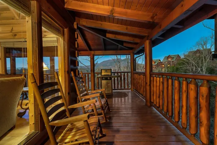 Nothing better than grilling out while overlooking the mountains