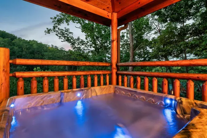 Enjoy some ultimate relaxation therapy by taking a dip in the hot tub.