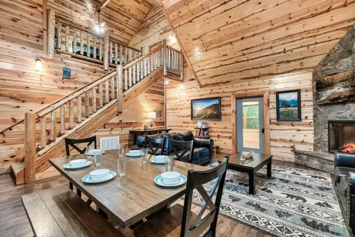 Our living room is spacious for the entire family to enjoy!