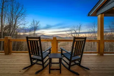 Imagine having coffee in the morning with this long-range, unobstructed mountain view.