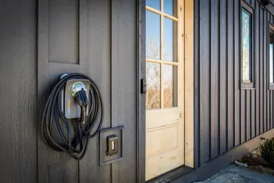 A Level 2 EV charger is available for your use while staying.