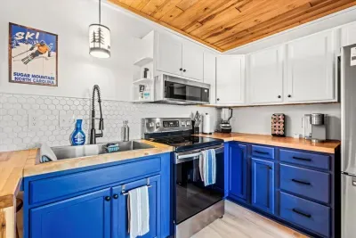 Fully stocked kitchen with new appliances