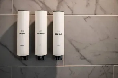 Hotel quality amenities are provided for your use in the bathroom