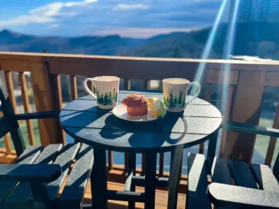 Enjoy the sunrise with your morning coffee.