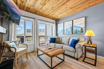 Cozy sleeper sofa is available.