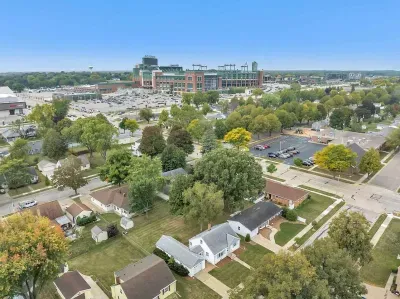 In the winter you can see a view of Lambeau from the kitchen windown and one bedroom!