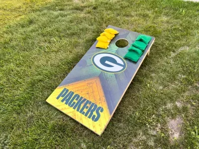 Packer cornhole too!