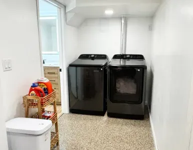 Brand new washer and dryer and detergent and fabric sheets to use.