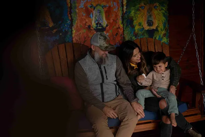 Roast smores & relax next to the outdoor fireplace.