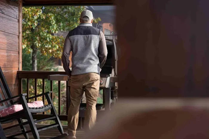 Gas grill makes for a quick & tasty meal!