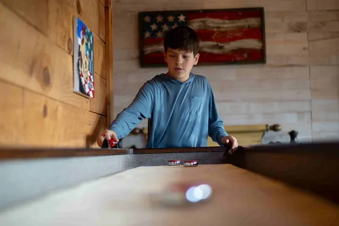 Who's up for a game of shuffleboard? The basement is full of games to entertain for hours!
