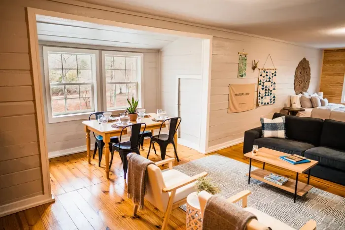 Plenty of space to spread out and relax while taking in the views of the farm 