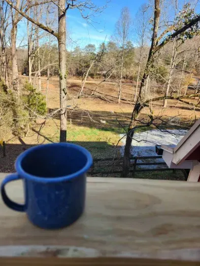 Coffee with a view from your private deck!