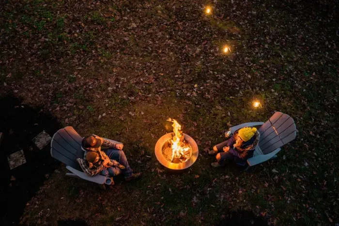 After cruising the Swamp Rabbit trail during the day, spend your Night by the fire under the Blue Ridge sky!!