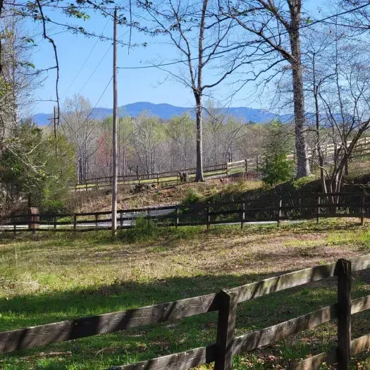 Just one of the many spots to enjoy your view of the Blue Ridge Mountains for your stay at Blue Wall Farm!! 