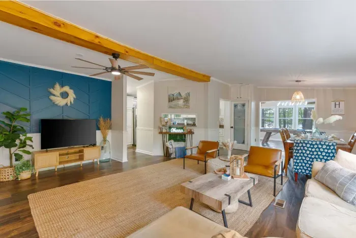 55in smart TV, perfect for watching the big game!