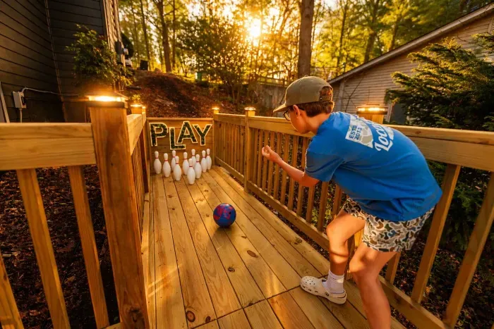 Yep!!! Its a bowling alley right in your backyard!