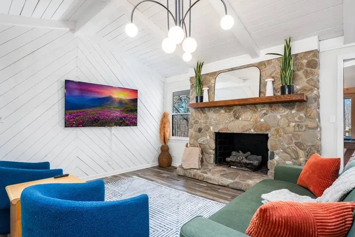 Fireplace is not functional.