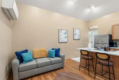 Kitchen and Living Room Area