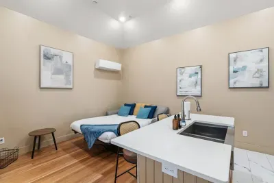 Kitchen and Living Room Area - Sleeper Sofa