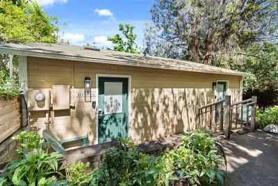 Entrance to your studio, a few steps from parking area