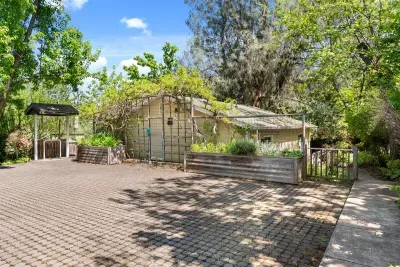 Parking spot - the studios are straight ahead and accessible via the sider walk and steps to the right