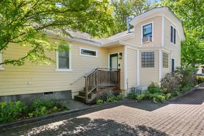 Entrance to the front house from back/ parking area