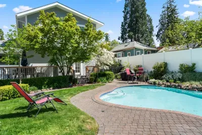 Take your pick: dive into our seasonal pool for a refreshing splash or soothe your stress away in our hot tub. Either way, relaxation awaits you!