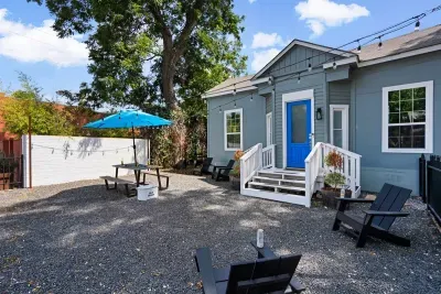 The front of the house