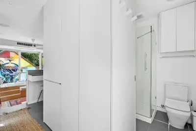 Hallway closets in casita- view from entrance