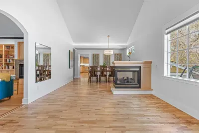 Dining room and yoga studio