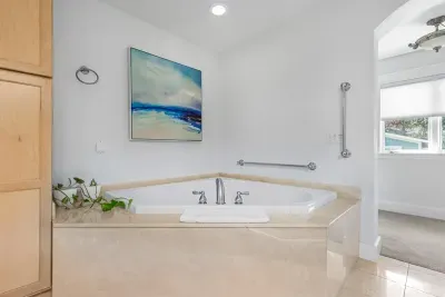 Master suite jetted bathtub